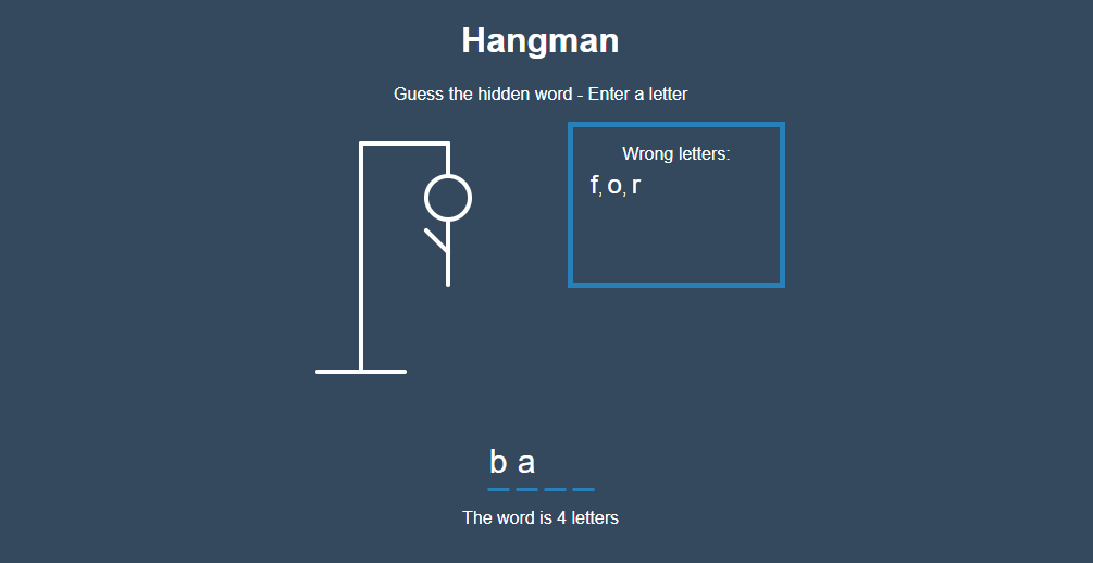 Image of hangman project